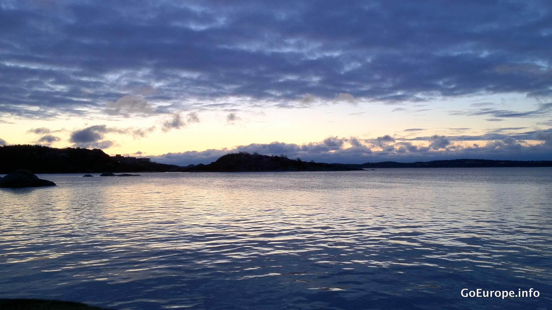 Gothenburg archipelago during evening