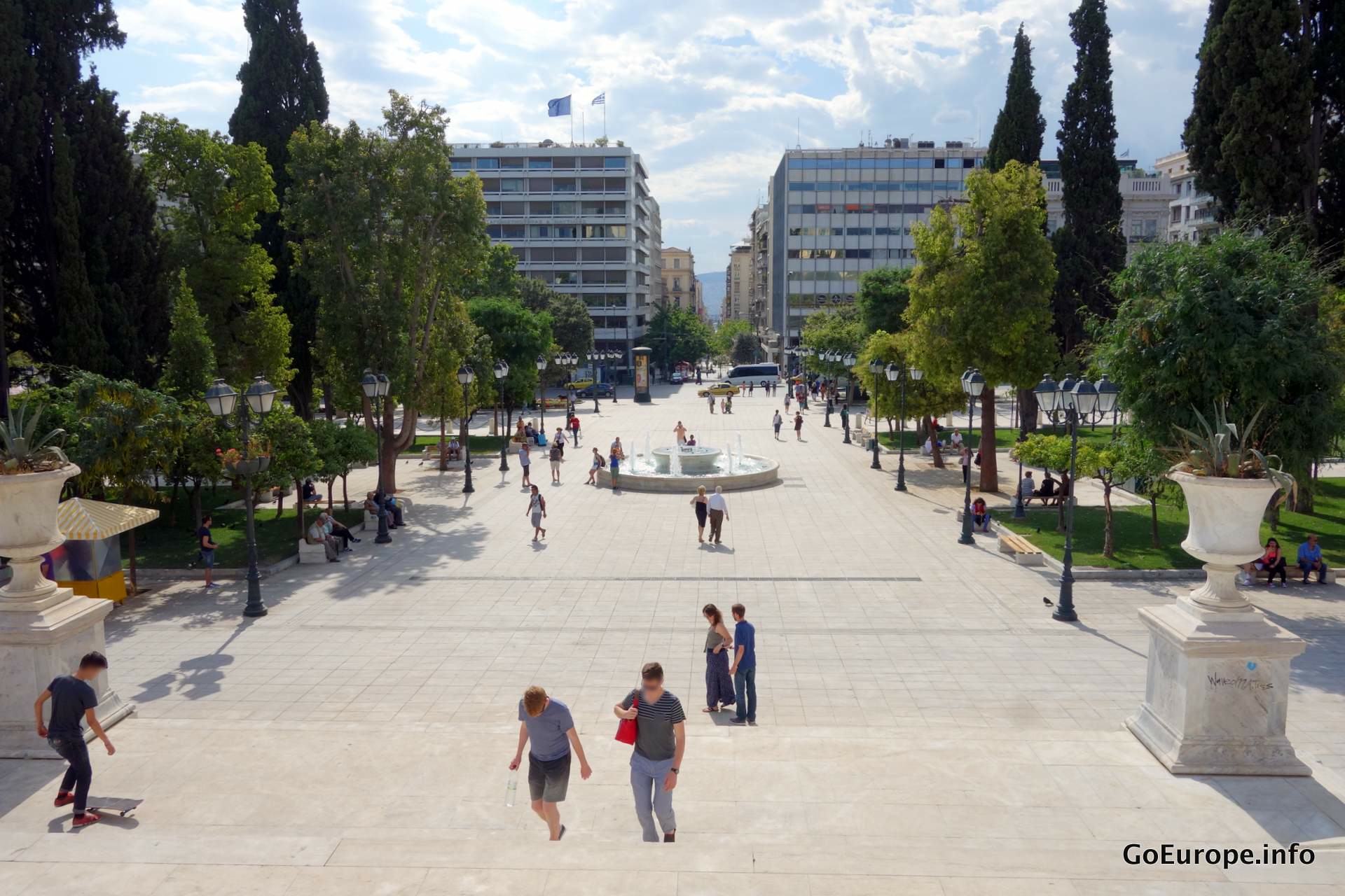 Syntagma square in Athens.