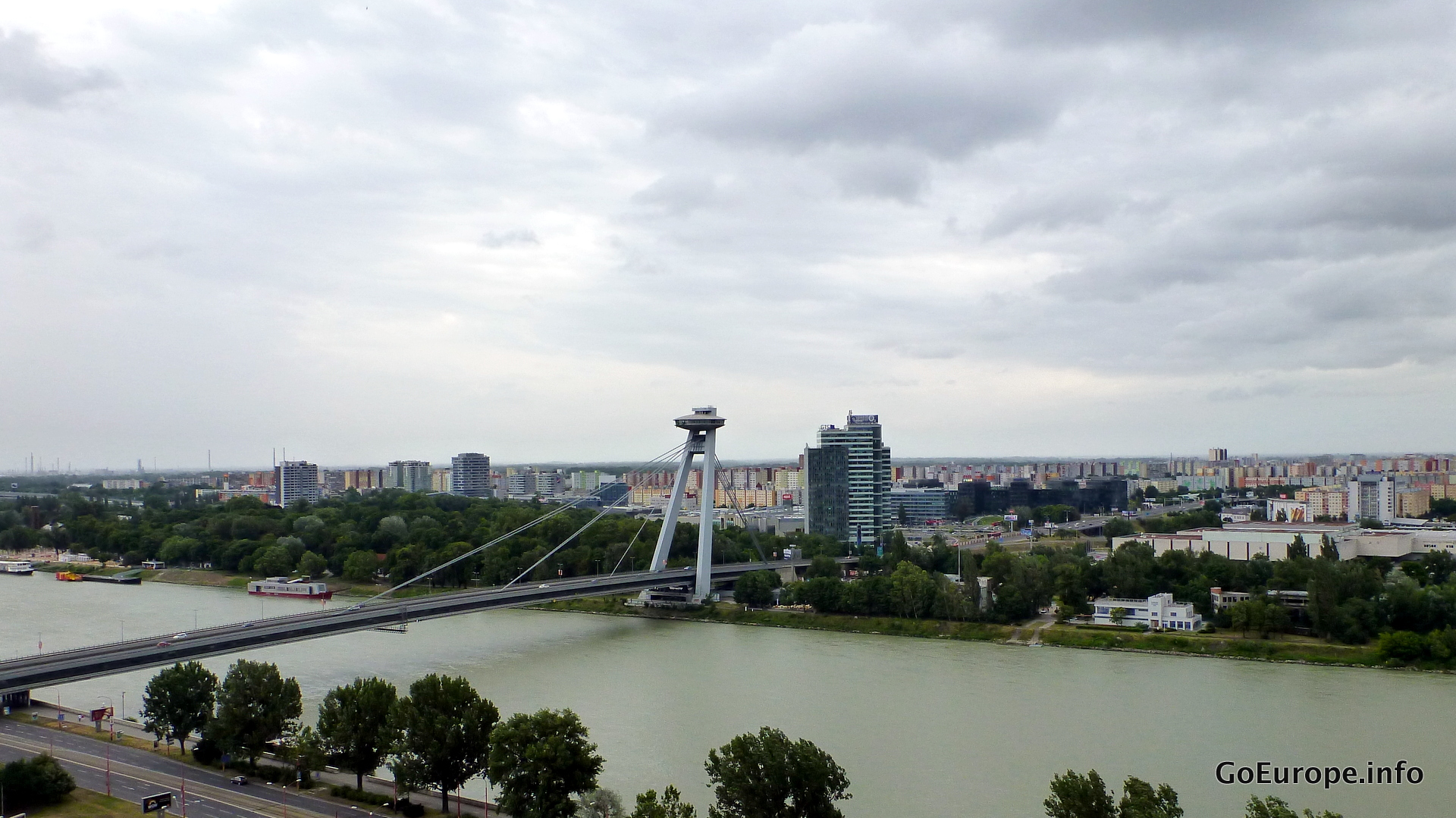 View from castle in Bratislava.