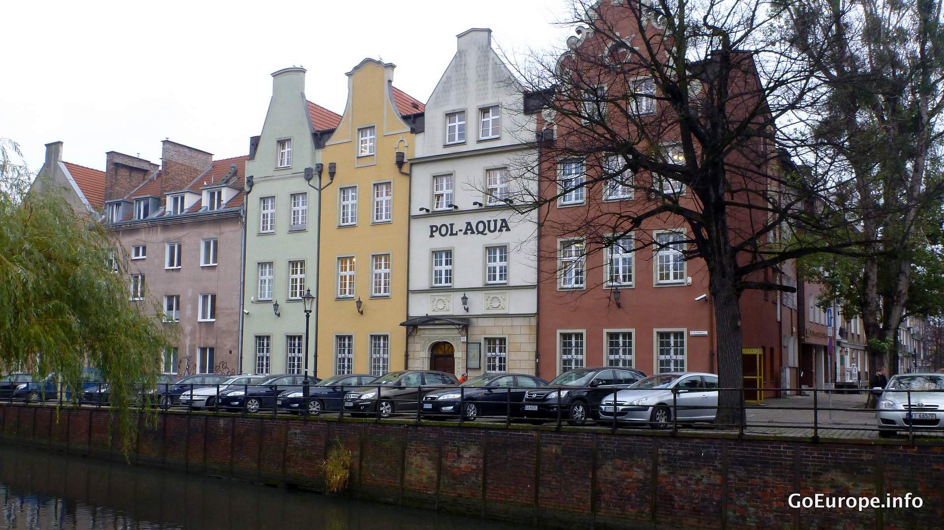 Colourful historic façades in the Main Town of Gdańsk.