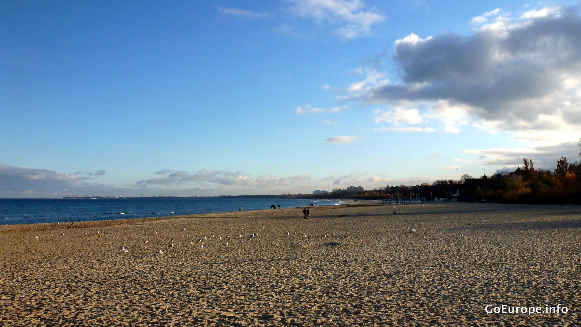 Sopot beach in Gdańsk.