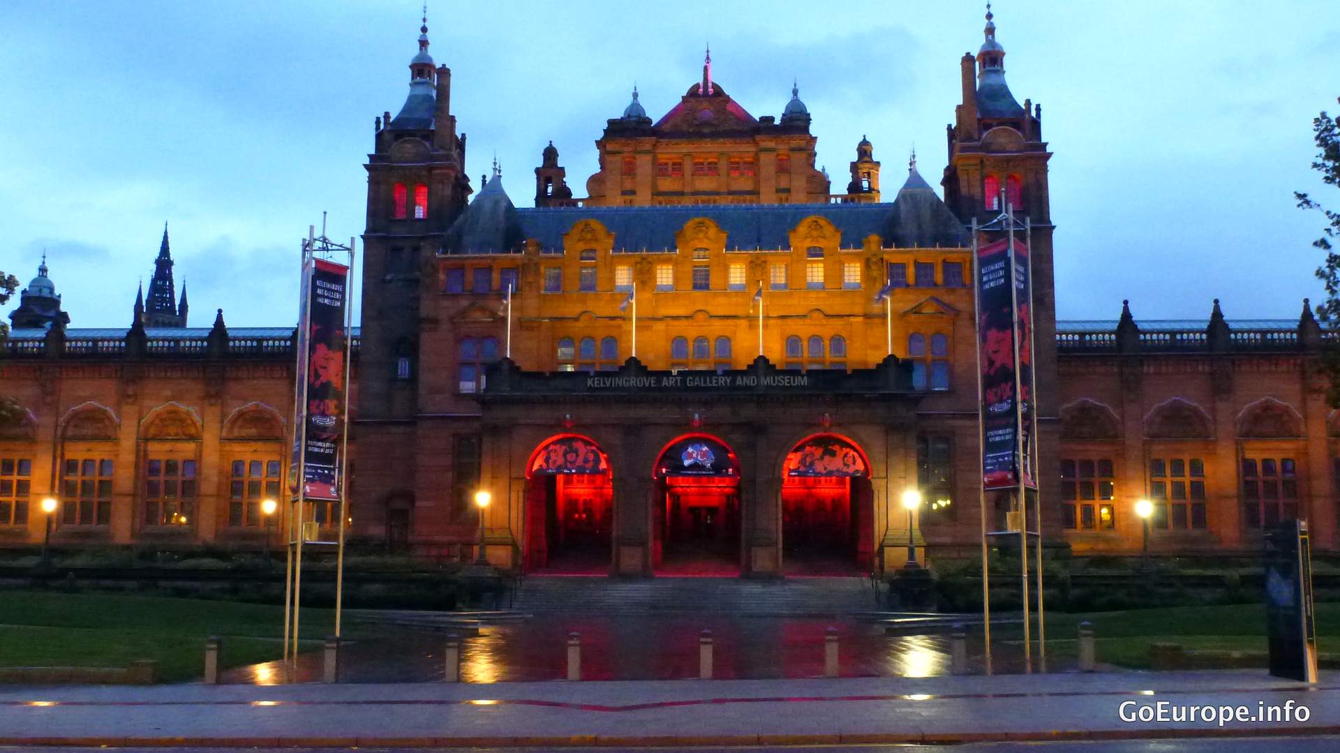 Kelvingrove art gallery and museum in Glasgow.