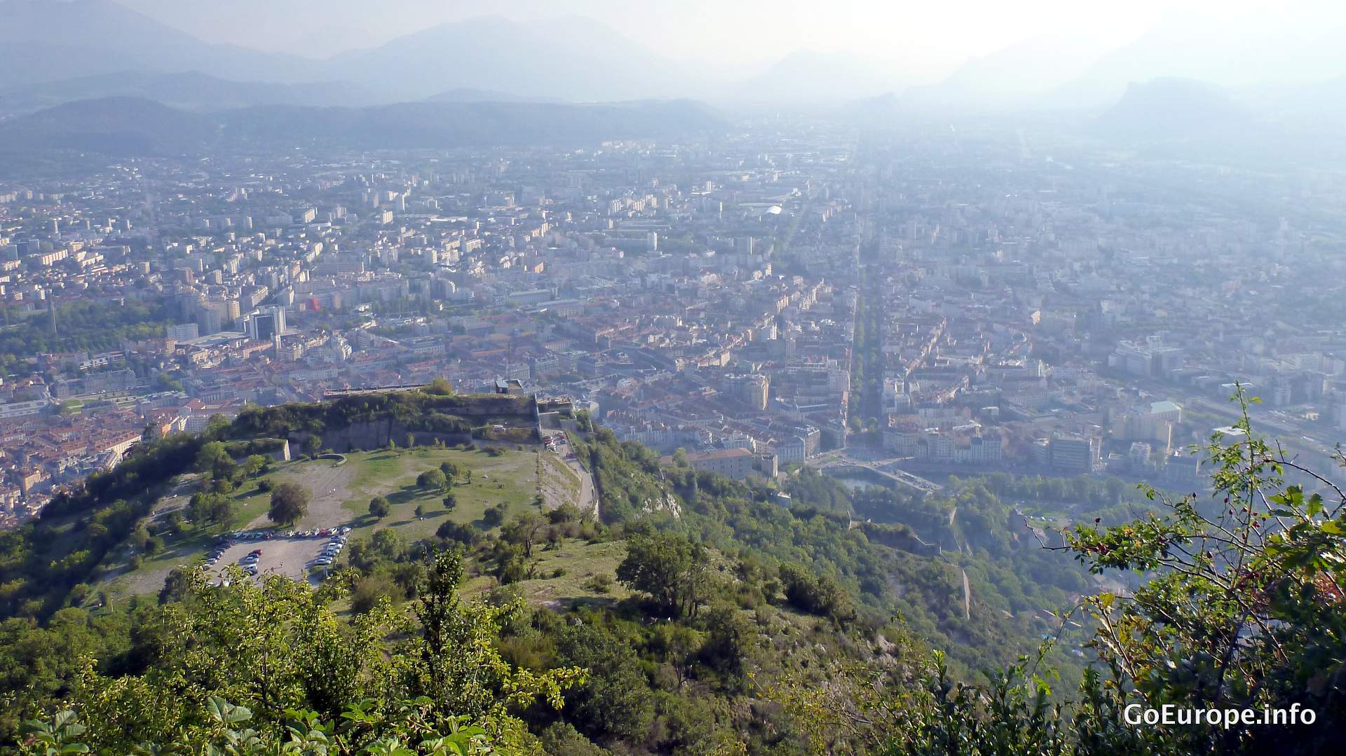 Bastille view in Grenoble.