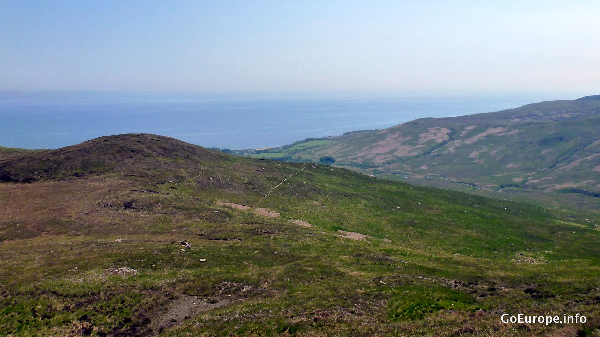 View from mountain in Isle of Arran.