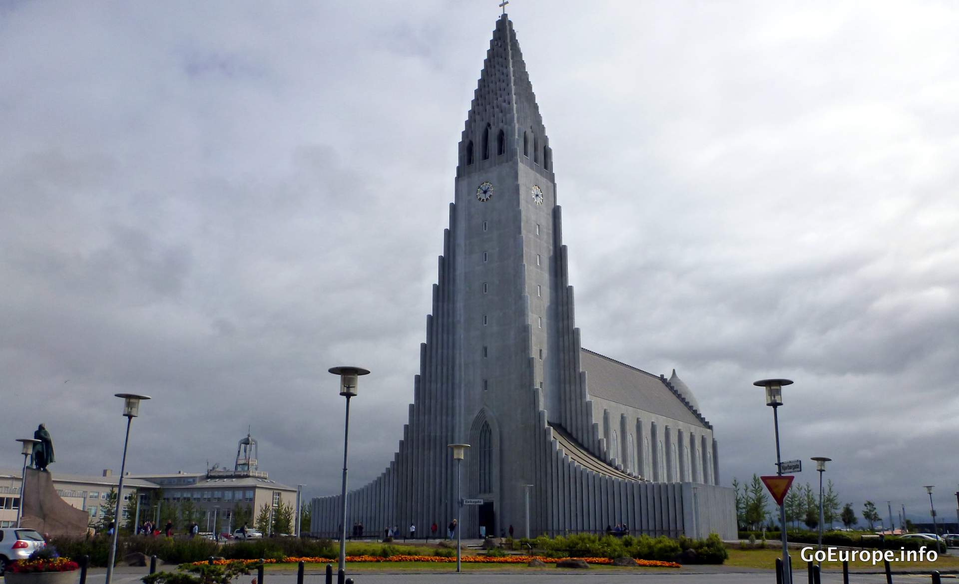 Hallgrímskirkja in Reykjavík.