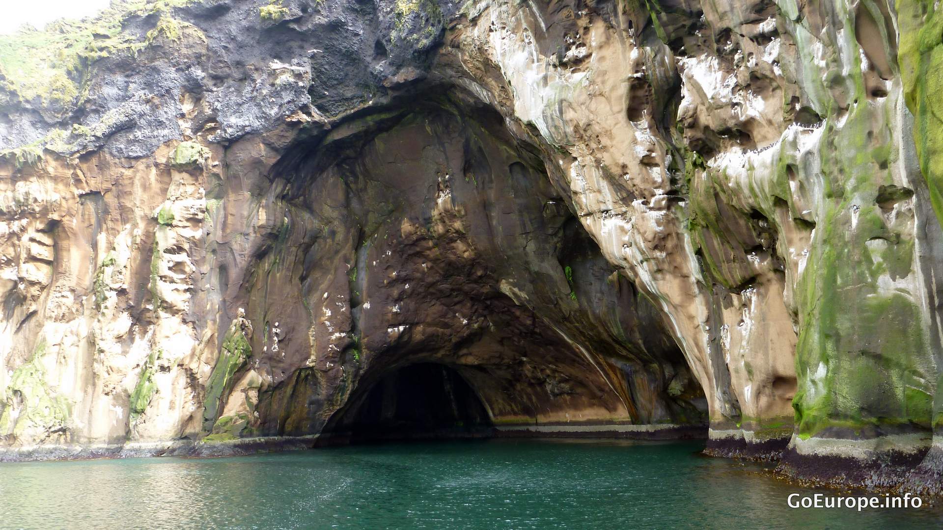Cave in Vestmannaeyjar.