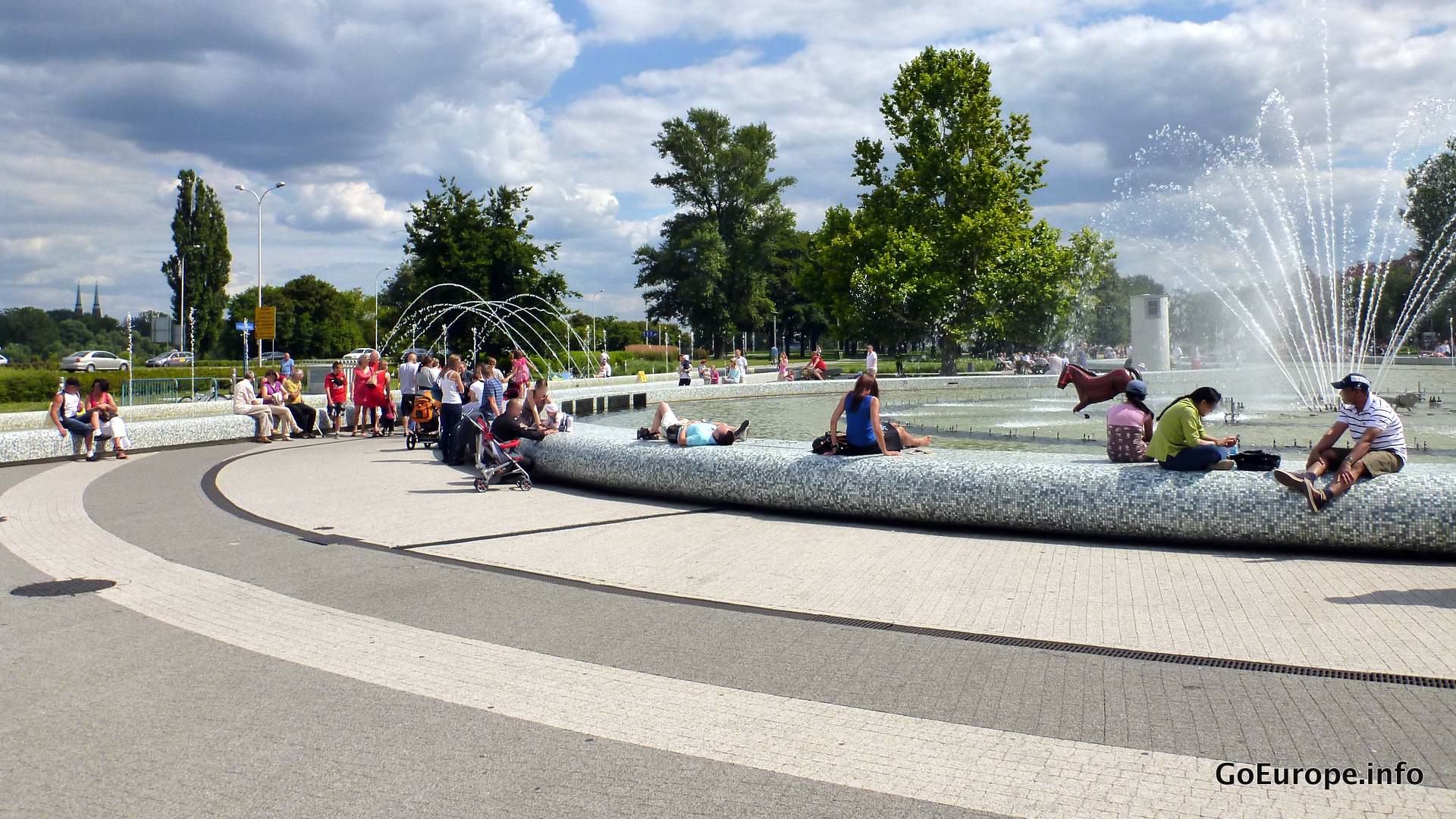 Fountain in Warsaw.
