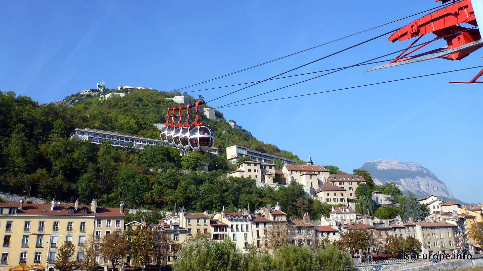 Take the cable car up to Bastille.