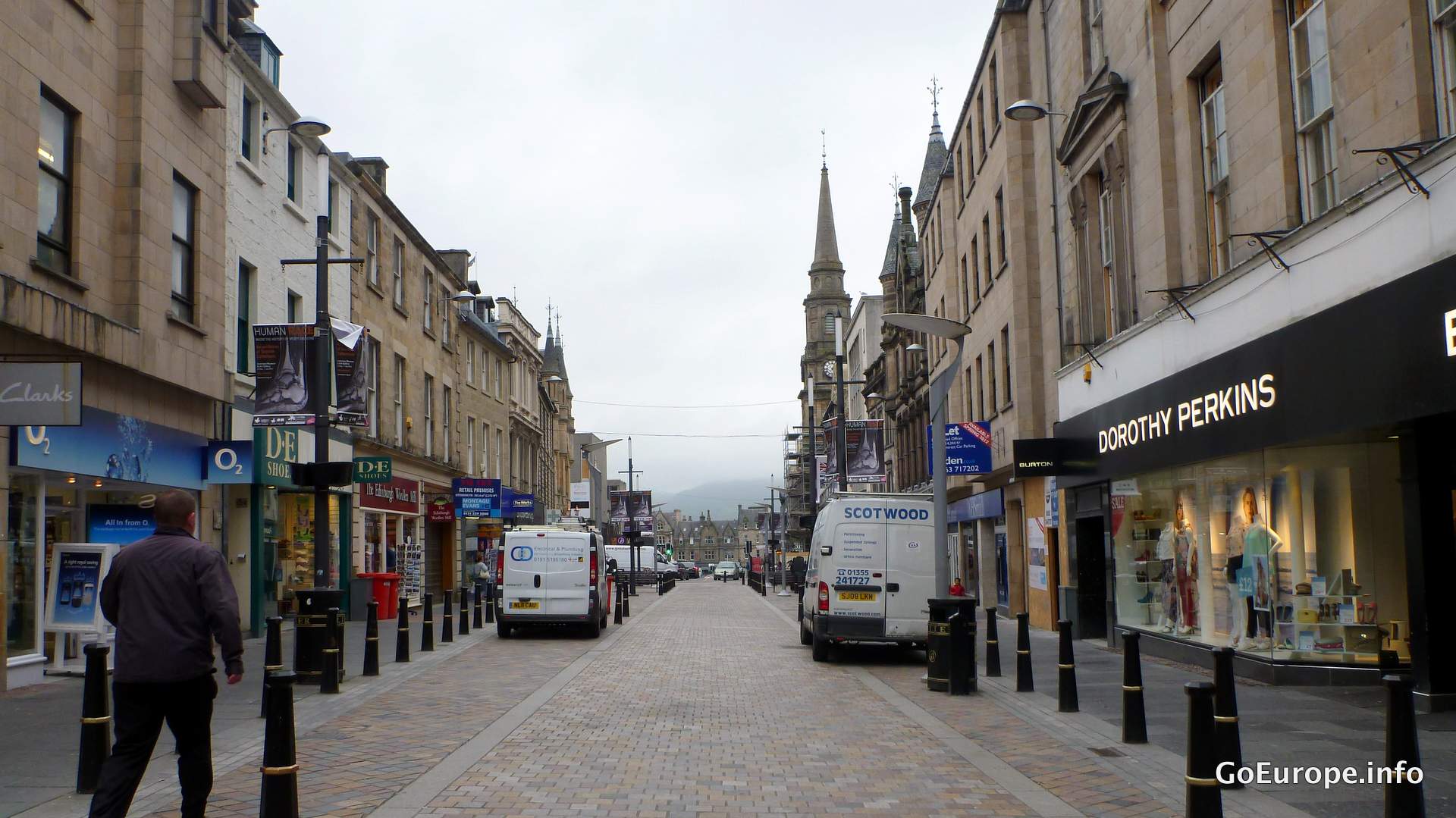 Shopping street of Inverness.