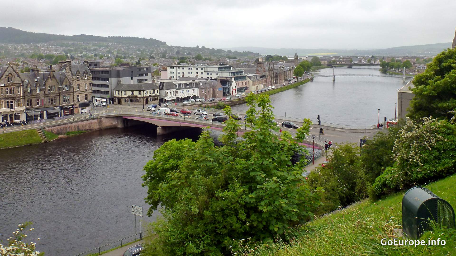 View over Inverness during a walk along the river.