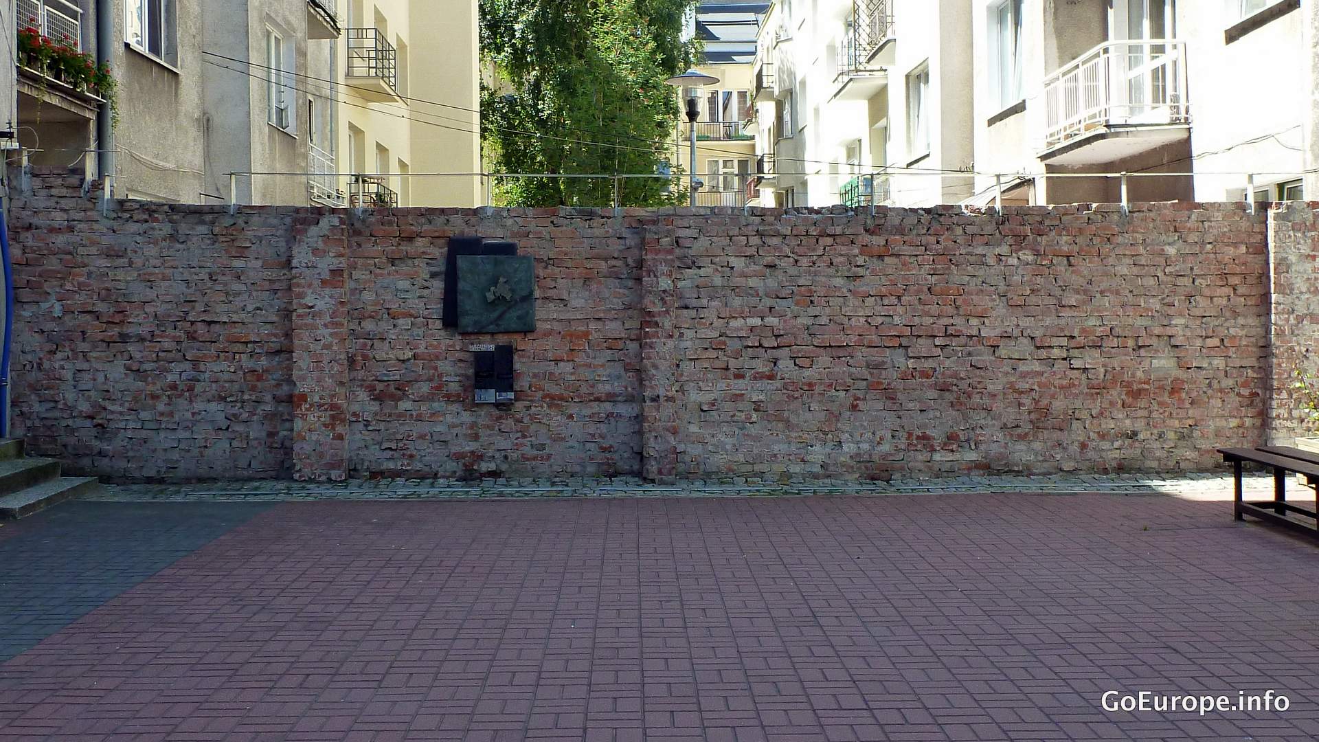 Fragment of Ghetto Wall in Warsaw.